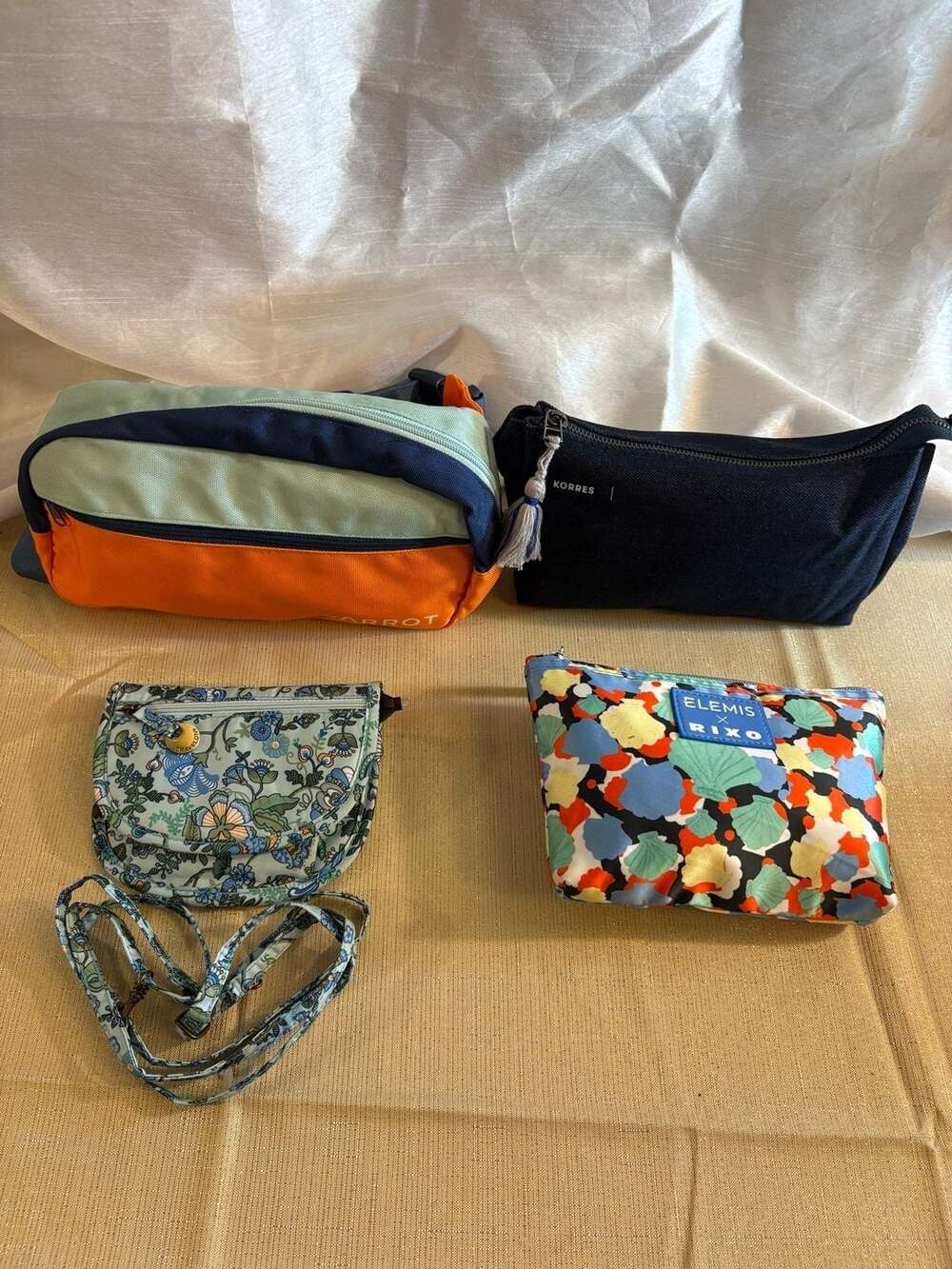 Cosmetic and Travel Bag Bundle Elemis x Rixo Korres Travelon Carrot Company